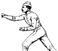 Gymnastique militaire - Escrime  la baionnette - 1856 - trait belge