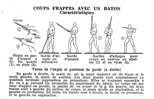 Bâton de combat, par Georges Hébert